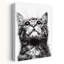 «Curious Kitten Gaze», art mural contemporain-129148933