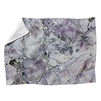 Jeté en molleton Lavender Fragments - Jets de pierre pour canapés ou lits