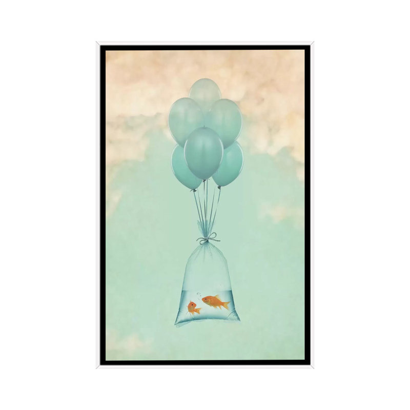 Flight To Freedom I by Vin Zzep - Print on Canvas, White Framed, 66.04 cm H x 45.72 cm W