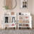 Shoe Cabinet, 3-Tier Freestanding Shoe Rack With Doors And Legs FSSR023-1072142273
