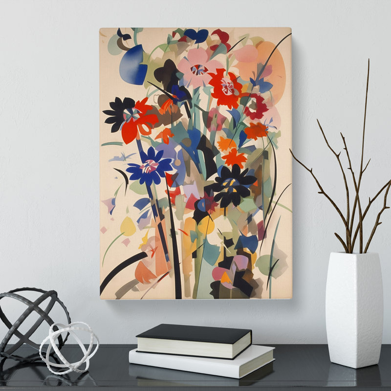 Rosecrans Flowers Bauhaus Vol.10 - Wrapped Canvas Print, 50cm H x 35cm W x 3cm D