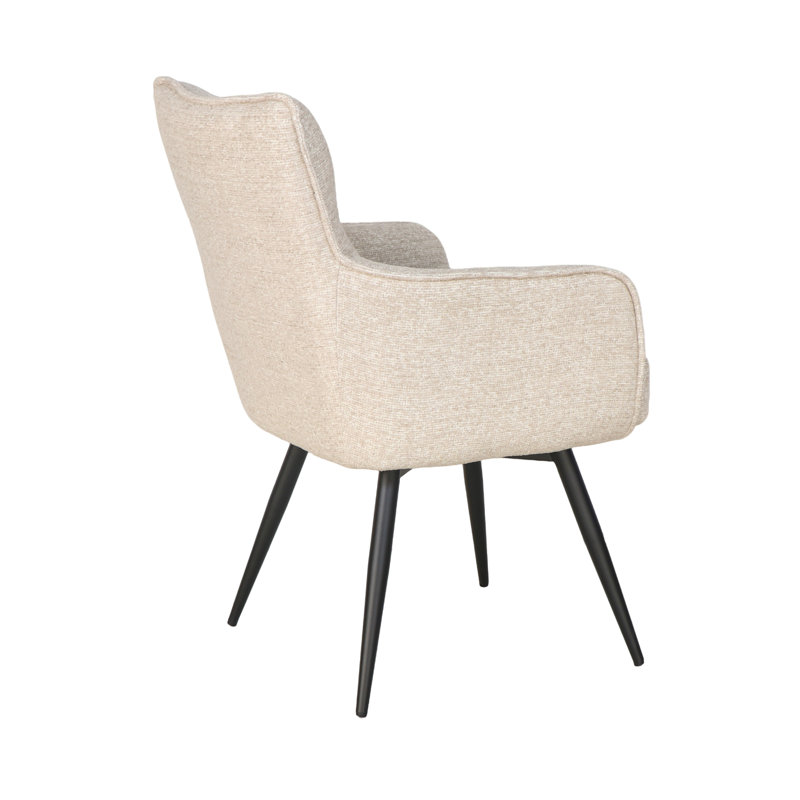 Adelise Swivel Chair Beige, Beige