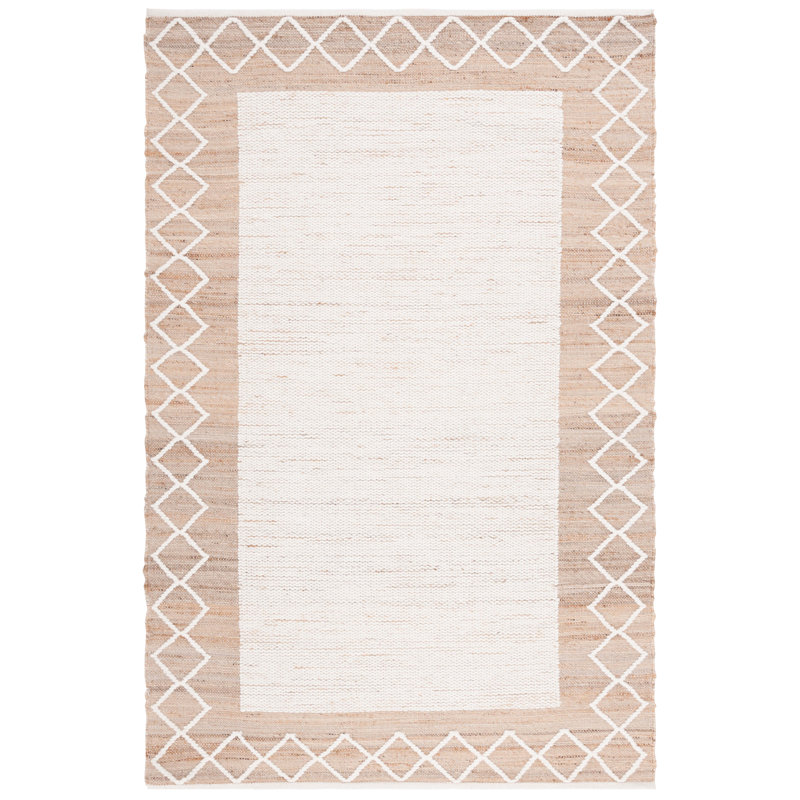 Tapis en jute / laine / coton tissé à la main Casitas, Rectangle 6 pi x 9 pi