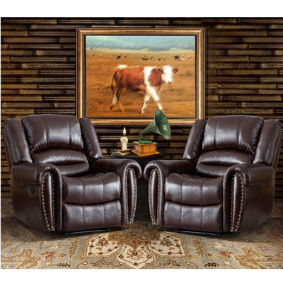 Chemika 40.9" W Faux Leather Recliner