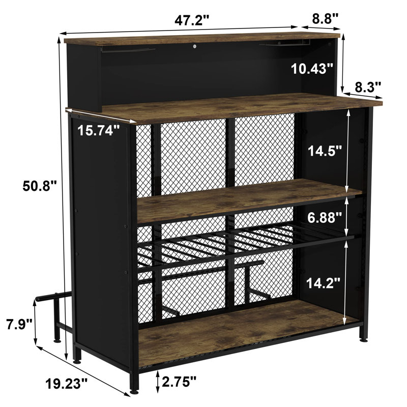 Mini bar Home Bar, Brun