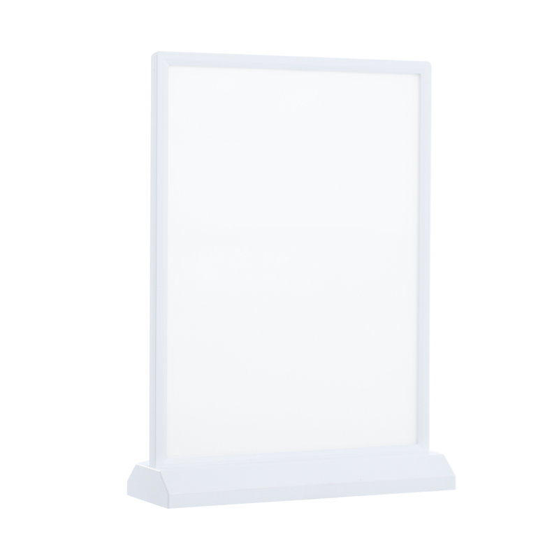 Tabletop LED Sign Holder, White