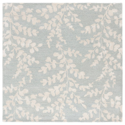 Tapis bleu / beige Glamour 542