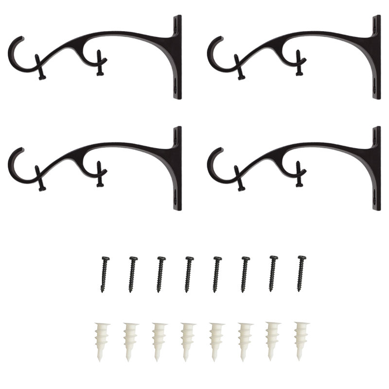 6.69" Curtain Hardware Accessory, Noir