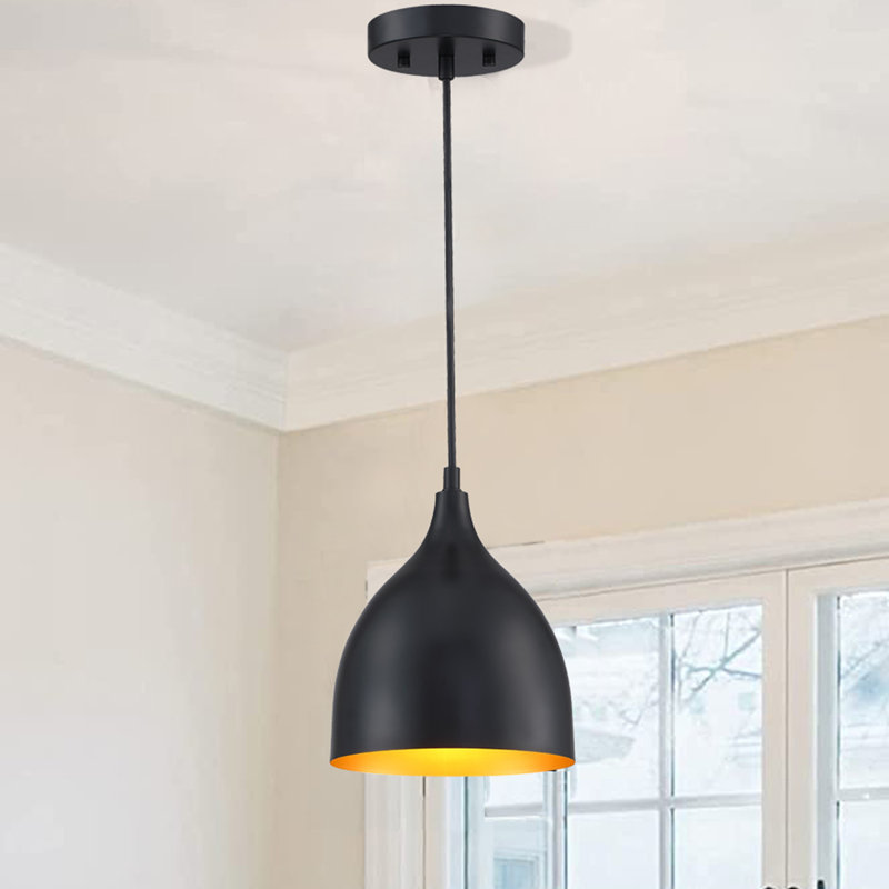Flemister 1 - Light Matte Black Bell Pendant