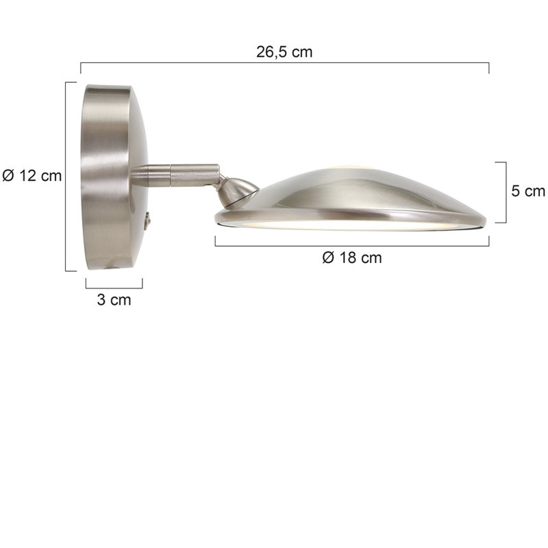 Sloat Steel LED Plug-in Spotlight, Silver