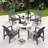 Abdinour Outdoor Adirondack Set-2129649594