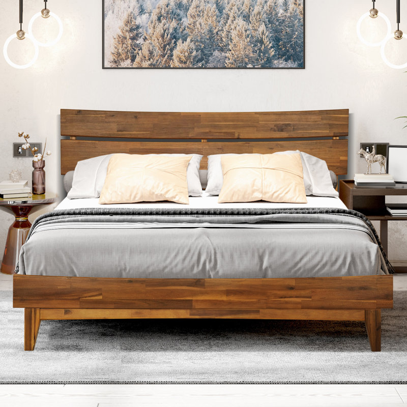 Acacia Wood Bed Frame 