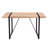 Rustic Industrial Rectangular Wood Dining Table For Person, With X "W