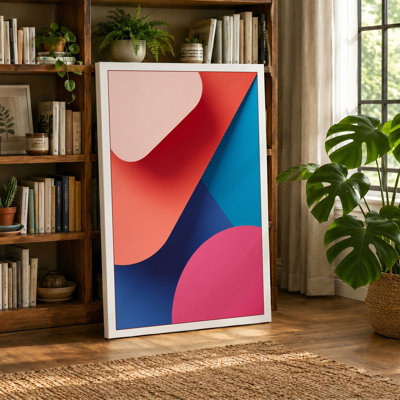 Colour Harmony Geometric - Wrapped Canvas