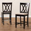 Upholstered Counter Stool with Solid Wood Frame-1377220013-1377220017-1377220018