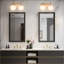 Luminaire de salle de bain ETL à 3 lumières en fer doré à intensité variable avec abat-jour rond en verre Lio-657584338-656782550