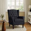 Duward 74Cm Wide Tufted Wingback Armchair with Solid Wood Legs-1791756084