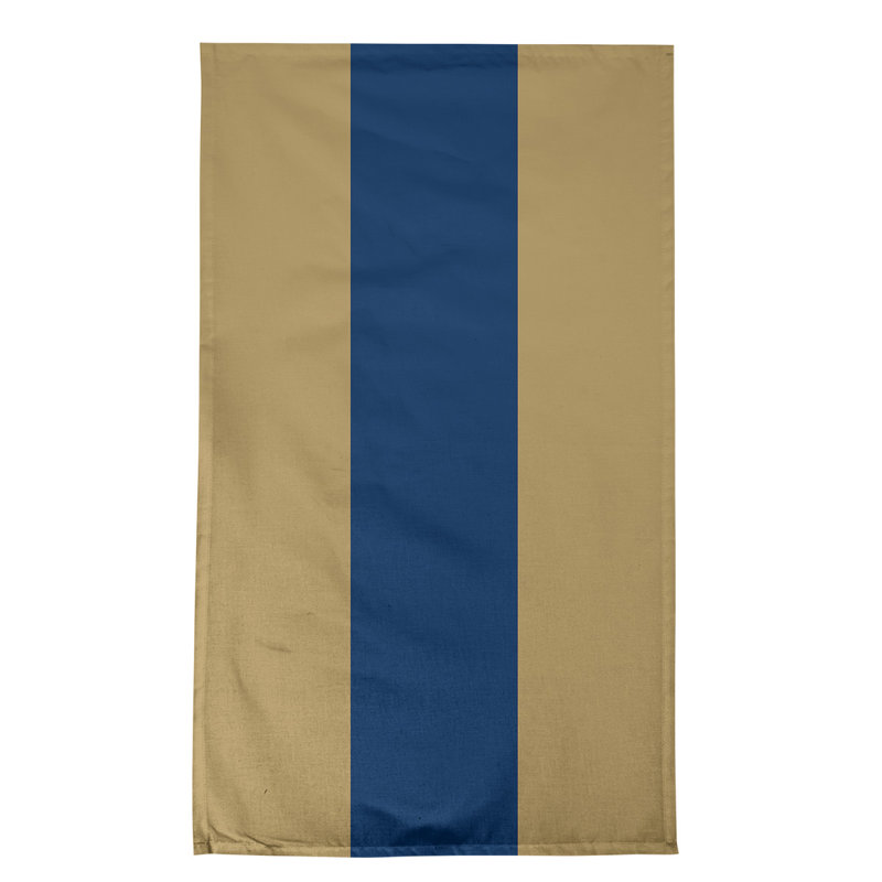 Stripe Tea Towel Kitchen Towel, Gold/Navy Blue/Gold Basketball, Cotton