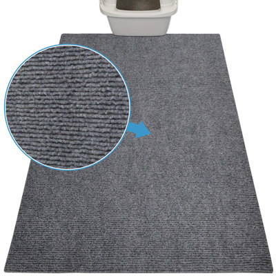 Dawna Jumbo Cat Litter Trapping Mat (Ridged Design), Traps Litter & Mess from Box, Soft on Kitty Paws, Absorbent, Waterproof, Urine-Proof, Machine Washable (36" x 47") (USA Made)