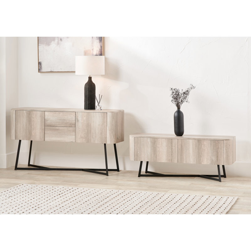 Angeliah 120cm Sideboard, Grey Oak