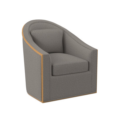 Academy Upholstered Swivel Barrel Chair