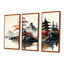 Aquarelle, paysage japonais I - ensemble d'art mural moderne sur toile-88084770-112036221