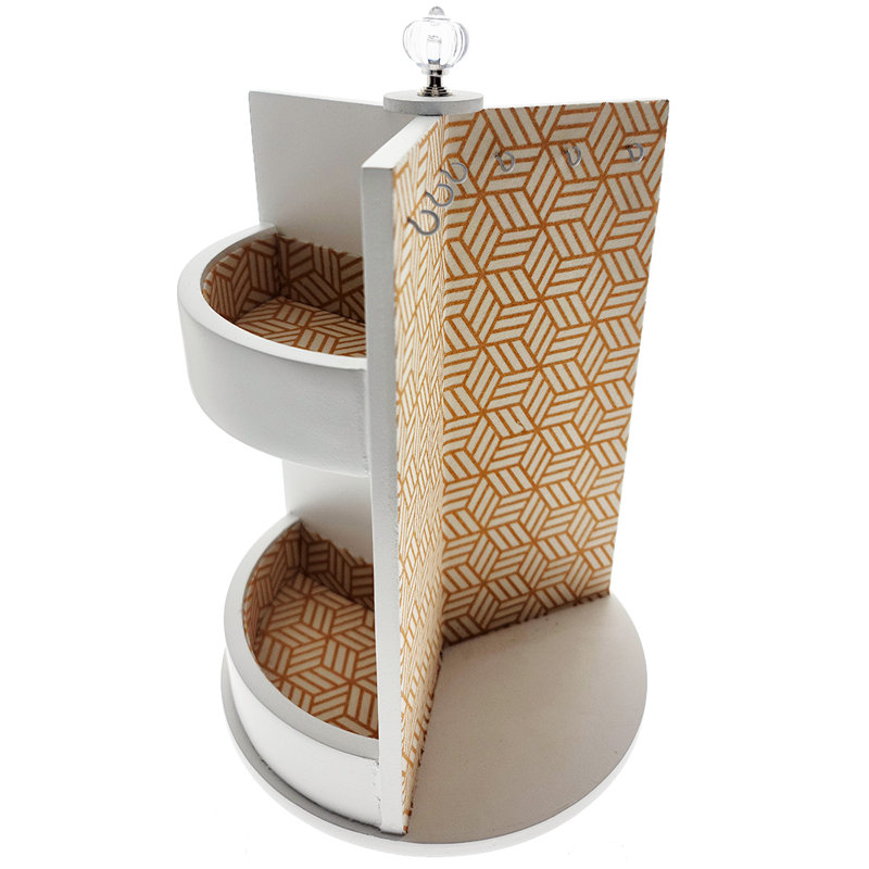 Plateau de rangement rotatif pour bijoux