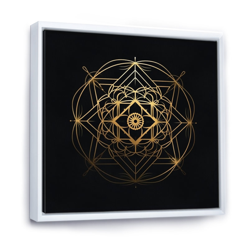 «Occult Visions», impression sur toile, Cadre flottant blanc, H 16 po x l 16 po x P 1 po