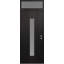 Porte d'entrée avant à panneau en acier noir Diamond-115811896-115811890
