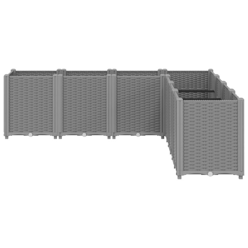 Munir Planter Box, Light Grey