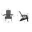 Chaise Adirondack pliante en plastique Tranquilo Depot-70080771