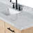 ARIEL Broeder Single Sink Bathroom Vanity with Italian Carrara Marble Top-77548867-77548866