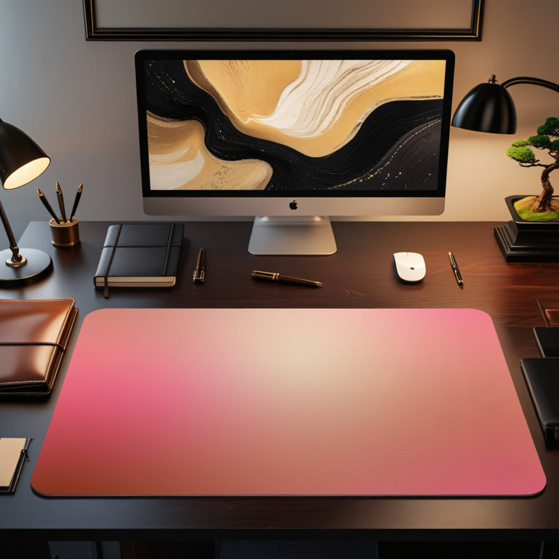 Polyester Desk Pad, 14.4x12.1