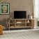 Dragelin Modern Reeded TV Stand with Open Storage