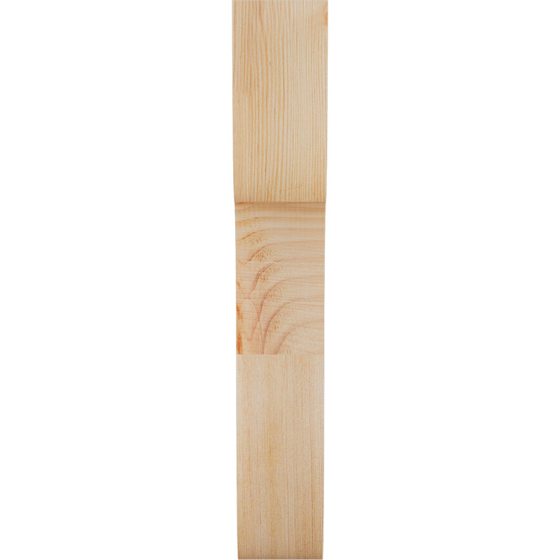 Corbeau Carmel, H 22 po x l 3,5 po x P 10 po, Sapin de Douglas, Lisse