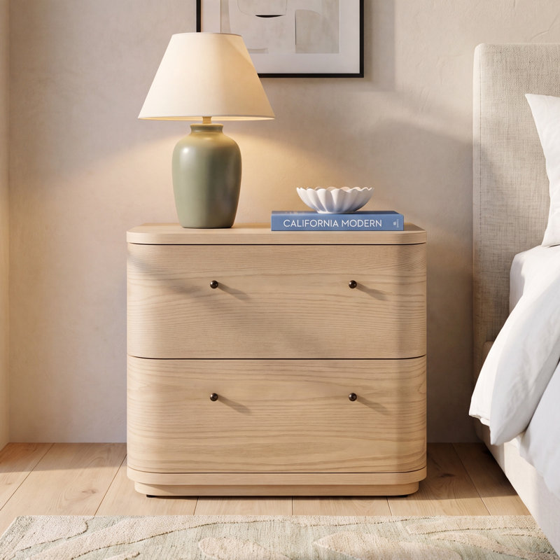 Lucie 2-Drawer 28.1" Nightstand
