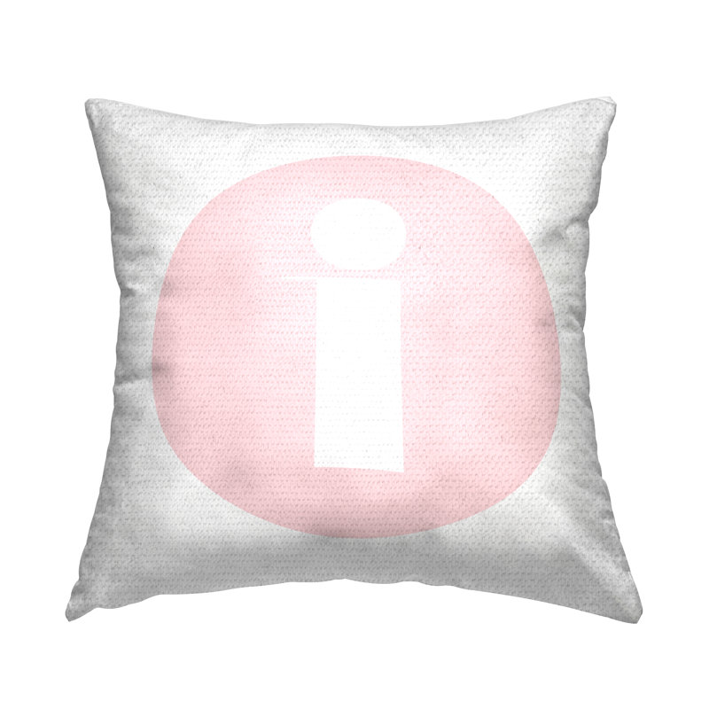 Coussin décoratif intérieur / extérieur rose, I