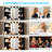 Lighted Vanity Table Set - 10pcs 3-Color Dimmable Bulbs, 2 Drawers-1048818498
