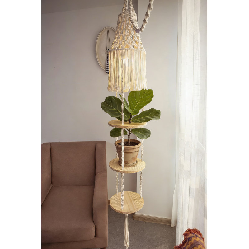 Tablette suspendue Boho Macrame