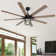 66 Inch Ceiling Fan With 6 Speed Wind 8 Blades Remote Control Reversible Dc Motor With Light
