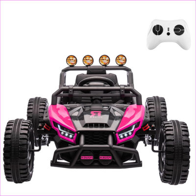 24V Powerd Wheels Vehicle,Ride On Car for Kids Battery Powered Ride On Utv with Rc,Four-Wheel Suspension,Va Tires Wheels, 4Mph High Speed, Led Light,M
