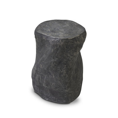 Abraham Small End Table-Textured Black Concrete