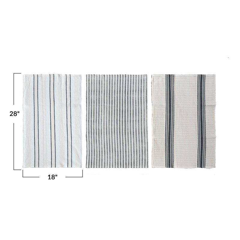 Eclectic Cotton Slub Weave Tea Towels
