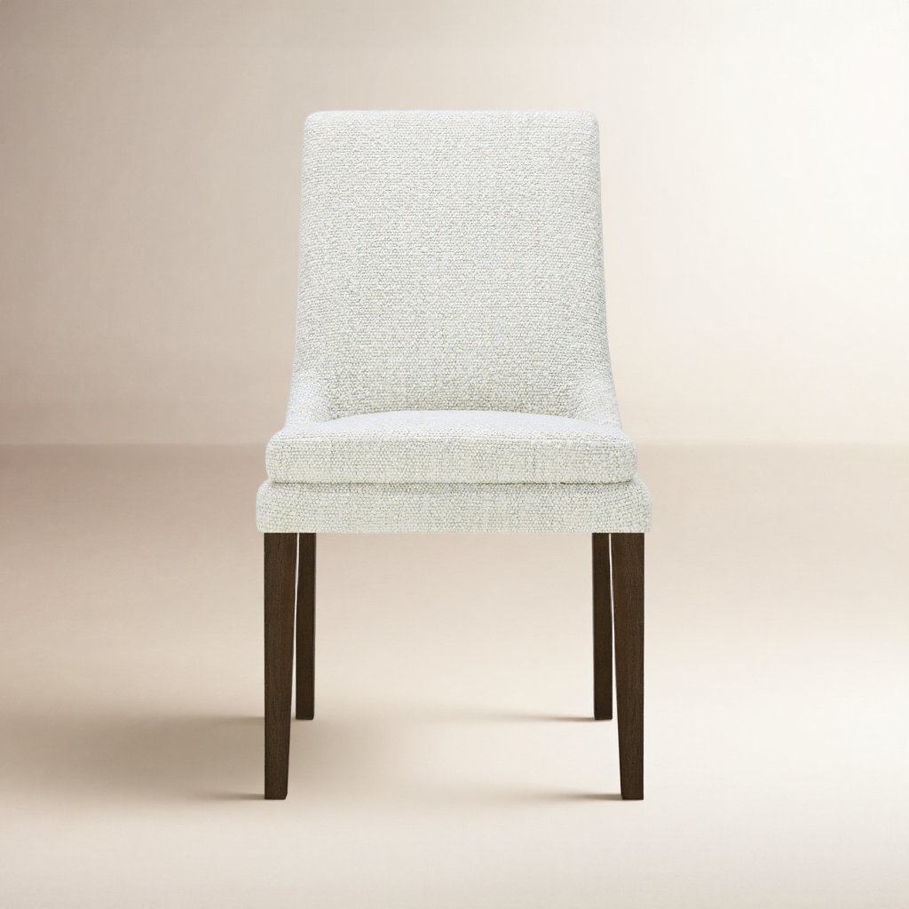 Niara Dining Chair, Merino Pearl Performance Tweed