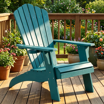 Fauteuil Adirondack surdimensionné avec porte-gobelet