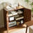 31.5-Inch Modern Wavy Sideboard, Curved Contour Design Storage Cabinet, 2-Door Cabinet With Storage Function, Suitable For Kitchen/Bedroom/Living Room-393772814
