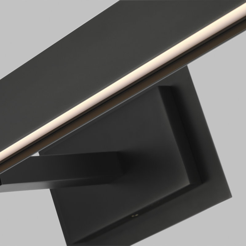 Bau Dimmable LED Wall Mounted Picture Light, 3" H x 30" W x 8" D, Nightshade Black