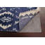 Tapis unique bleu marine noué à la main 5 pi x 8 pi New Age