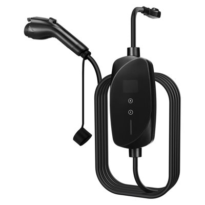 Level 1&2 EV Charger Portable Charger 16A Adjustable Current 120V 240V with LCD