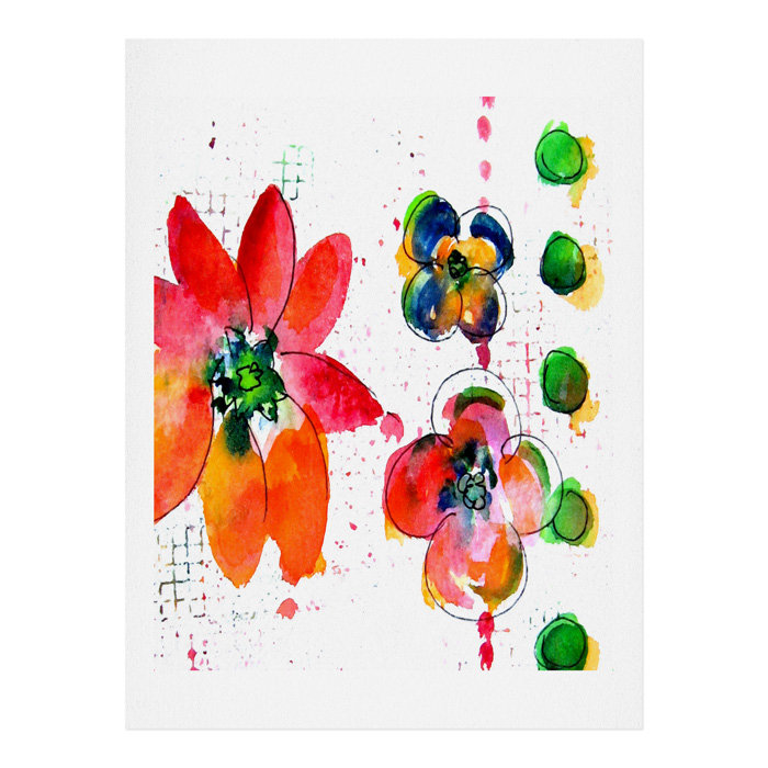 «Summer in Watercolor» par Laura Trevey - reproduction imprimée, H 24 po x l 18 po
